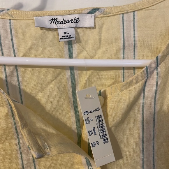 NWT Madewell Linen Blouse - Picture 3 of 3